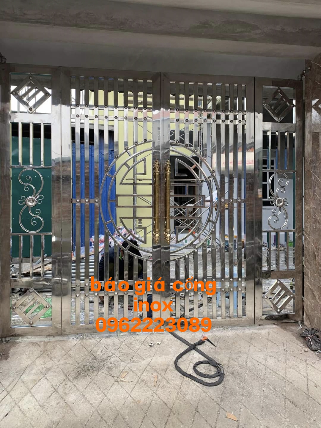 Cửa cổng sắt inox sơn tĩnh điện nghi Lộc, Tp Vinh, 0962223089 ...